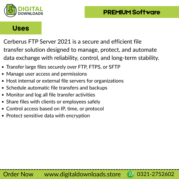 Cerberus FTP server 2021