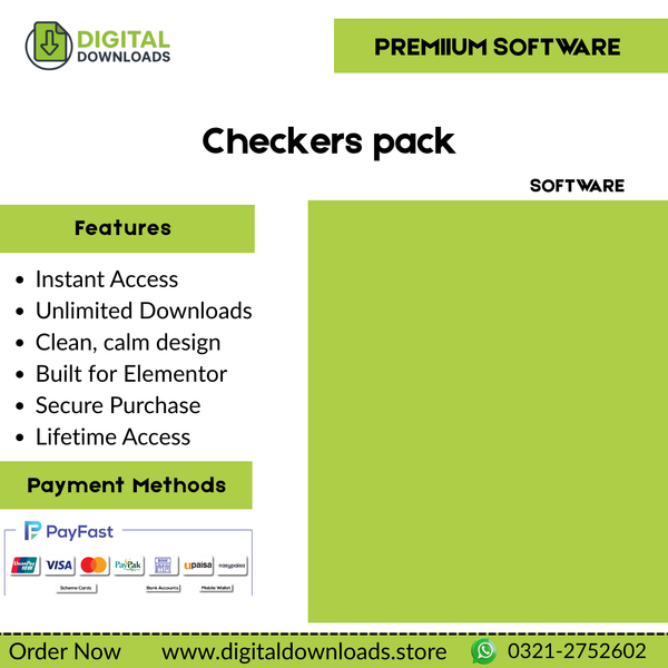 Checkers pack