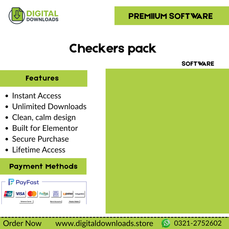 Checkers pack
