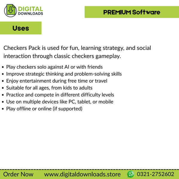 Checkers pack