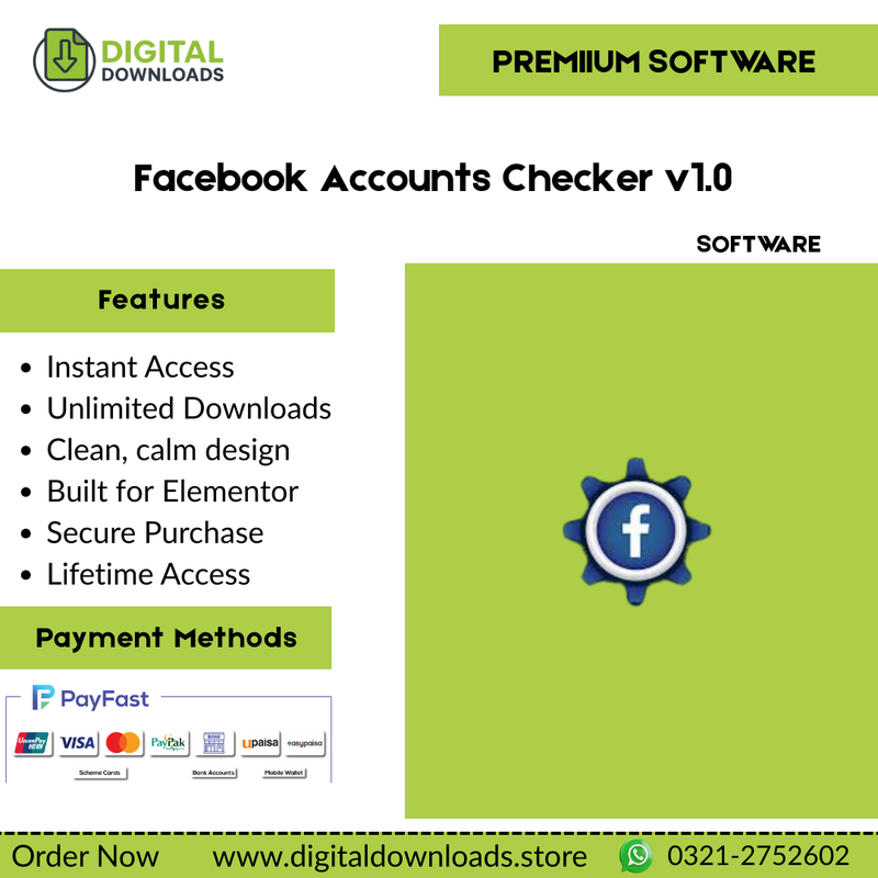 Facebook Accounts Checker v1.0