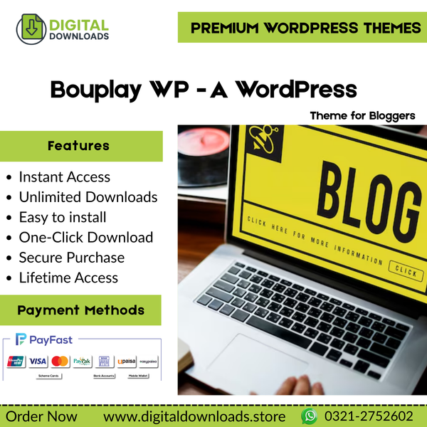 Bouplay WP - A WordPress Theme