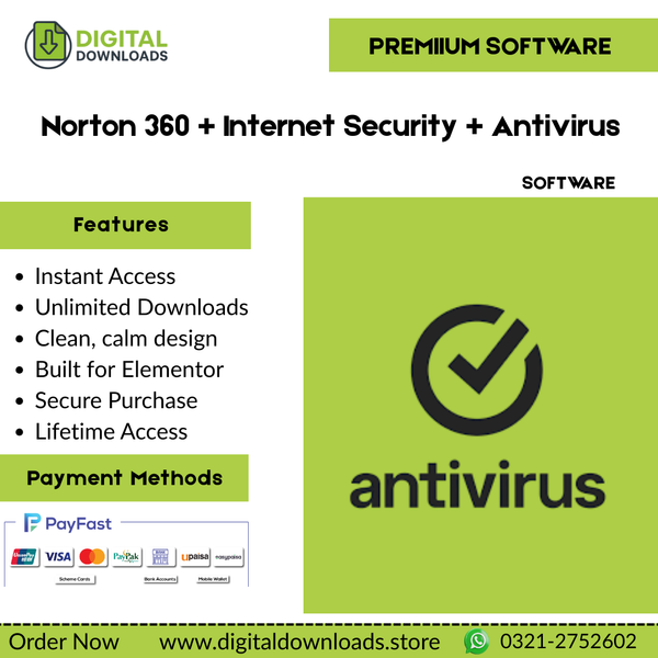 Norton 360 + Internet Security + Antivirus