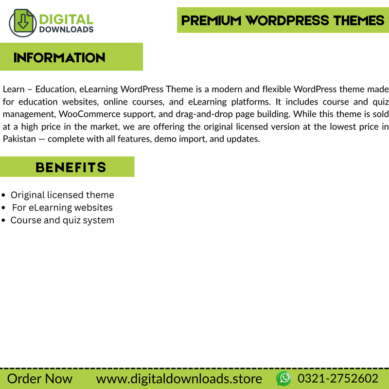Learn - Education, eLearning WordPress Theme
