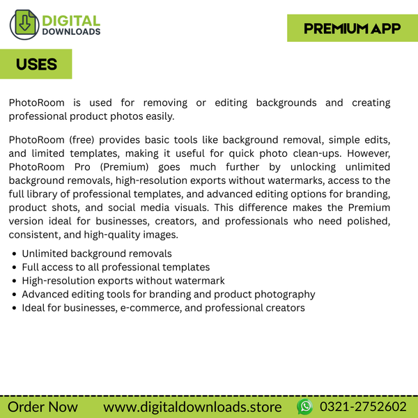 Photoroom Premium