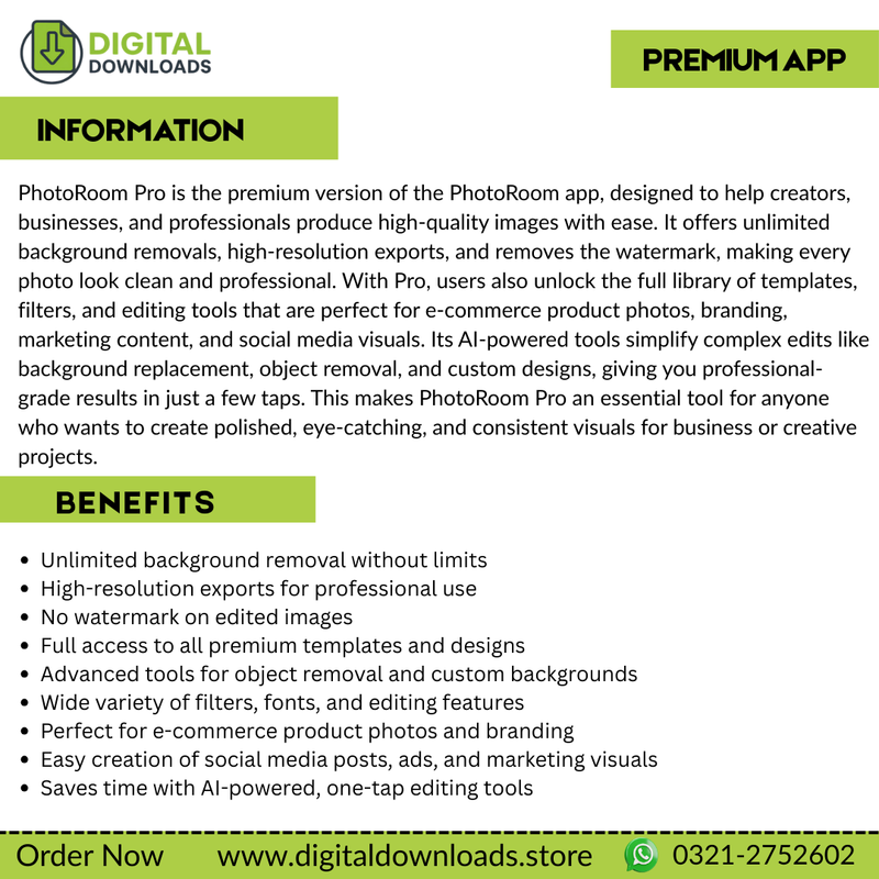 Photoroom Premium