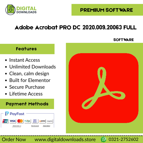 Adobe Acrobat PRO DC 2020.009.20063 FULL
