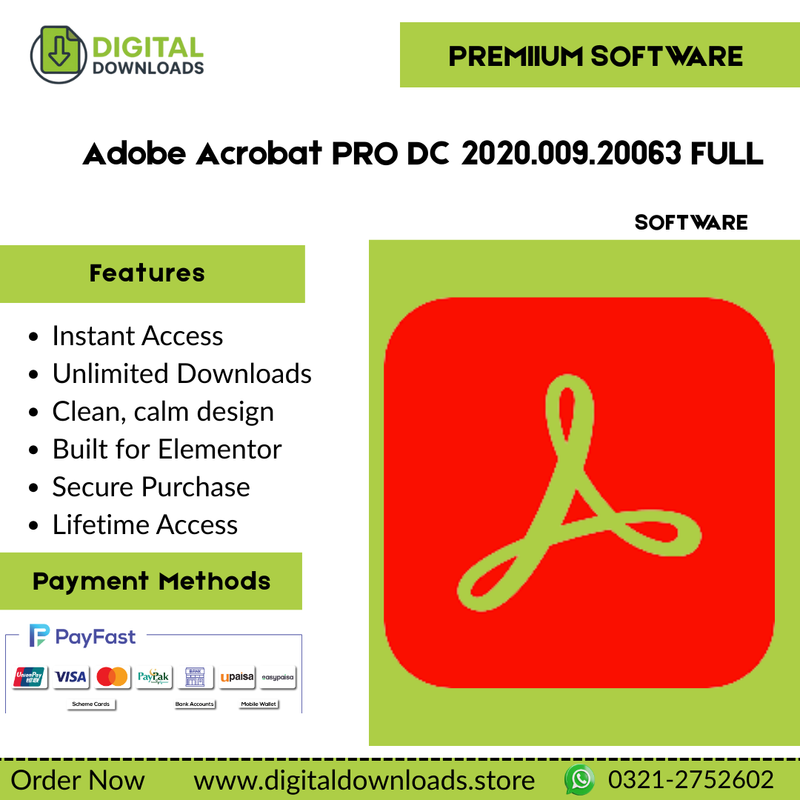 Adobe Acrobat PRO DC 2020.009.20063 FULL