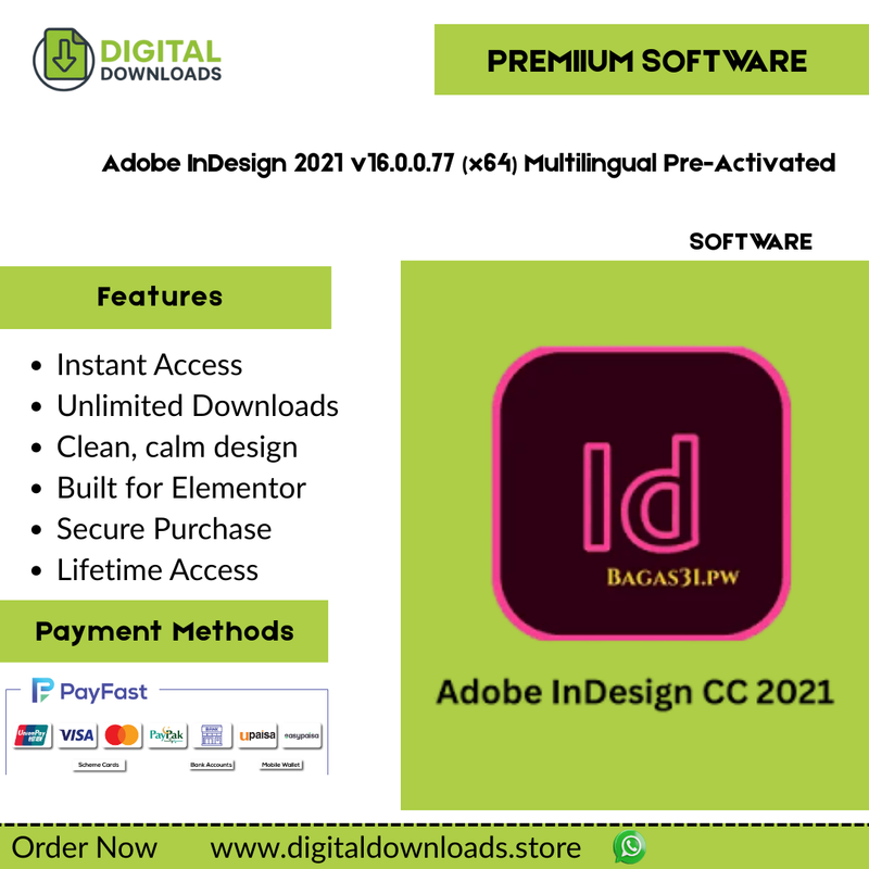 Adobe InDesign 2021 v16.0.0.77 (x64) Multilingual Pre-Activated
