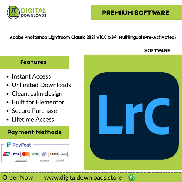 Adobe Photoshop Lightroom Classic 2021 v10.0 (x64) Multilingual (Pre-Activated)