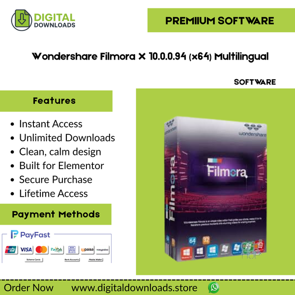 Wondershare Filmora X 10.0.0.94 (x64) Multilingual