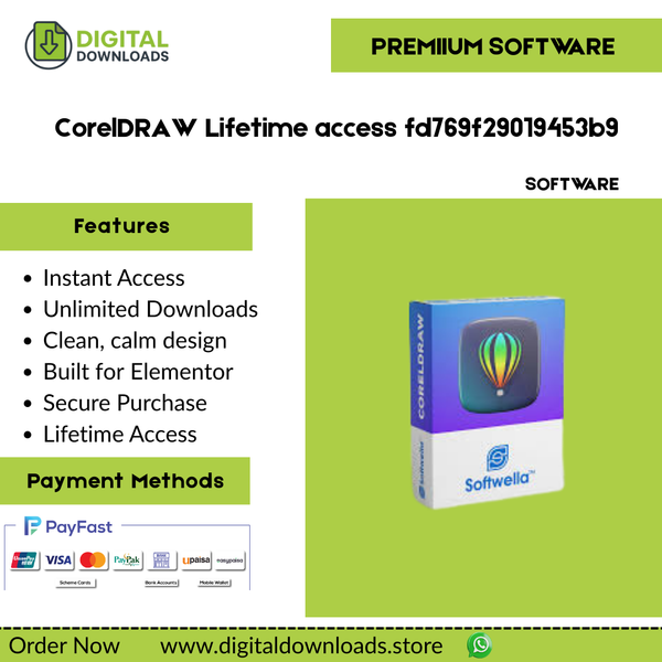 CorelDRAW Lifetime access fd769f29019453b9