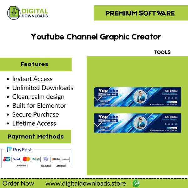 Youtube Channel Graphic Creator