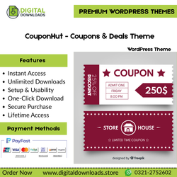 CouponHut - Coupons & Deals WordPress Theme