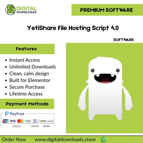 YetiShare File Hosting Script 4.0