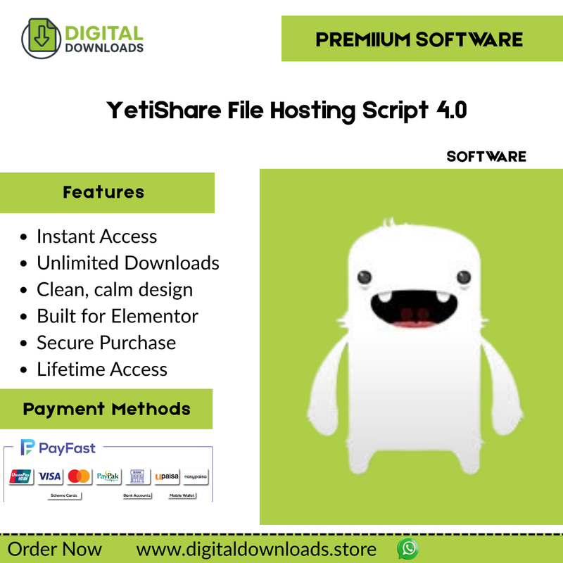 YetiShare File Hosting Script 4.0