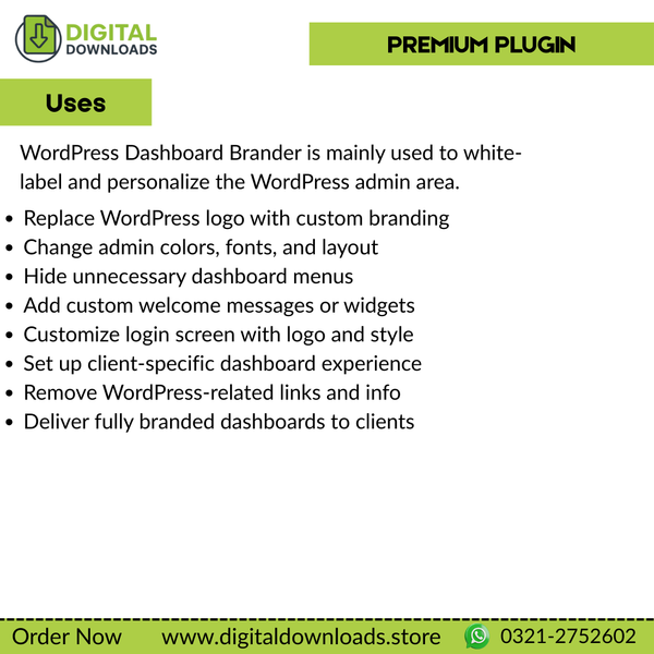 WordPress Dashboard Brander