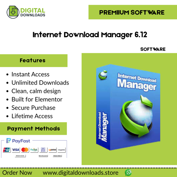 Internet Download Manager 6.12
