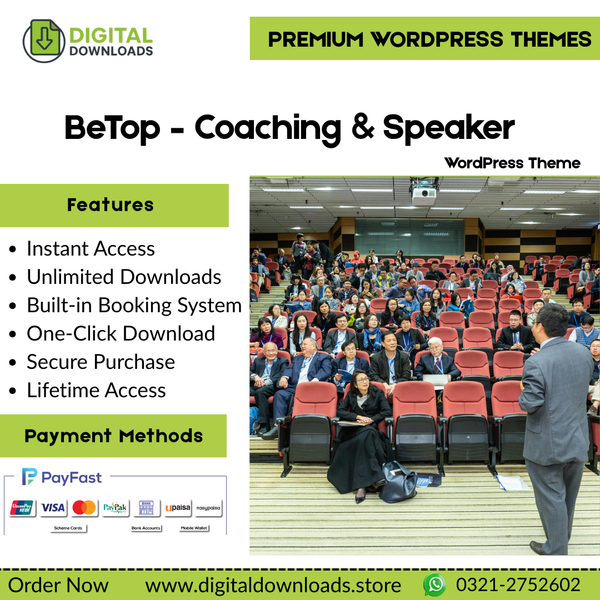 BeTop – Coaching & Speaker Theme