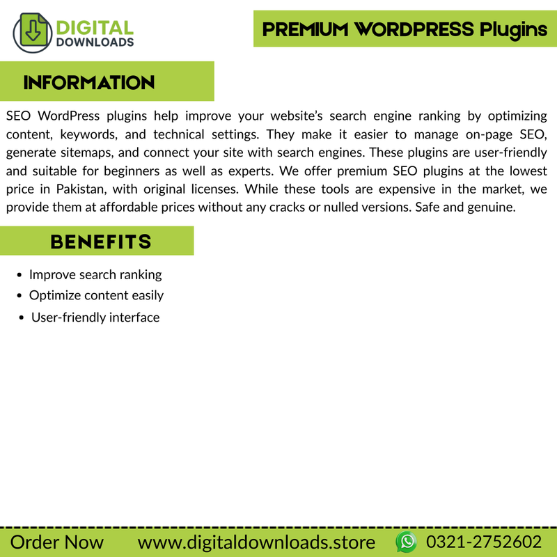 Seo WordPress Plugins.