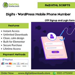 Digits : WordPress Mobile Phone Number OTP Signup and Login Form