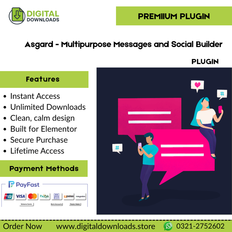 Asgard - Multipurpose Messages and Social Builder